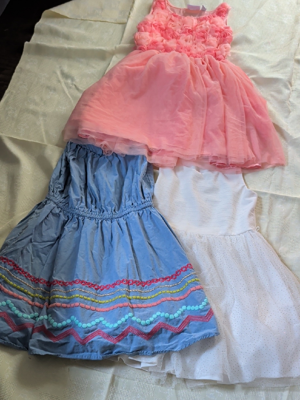 Place Peach Pink Ruffle Girls Dress